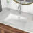 21"L x 14"W White Ceramic Rectangular Undermount Bathroom Sink with Overflow-125359762-125359767