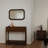 Walnut Finish Narrow Entryway Table