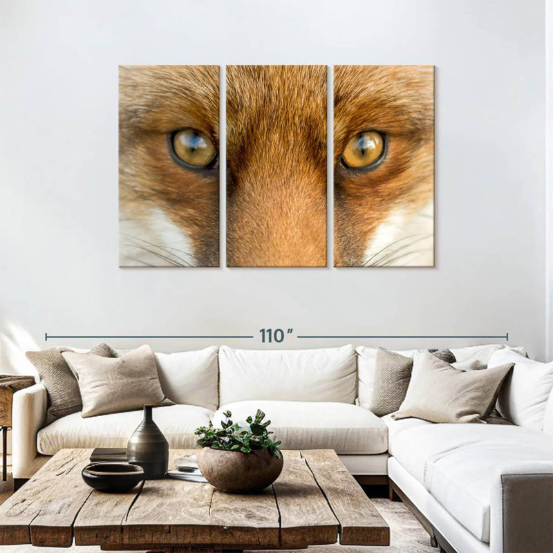 Brampt Amber Eyed Fox, 48" H x 74" W