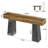 63-Inch Long Sofa Console Table