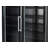 45 in. Two-Door Commercial Display Merchandiser Refrigerator in Sleek Black, 35 cu. ft. ETL Listed