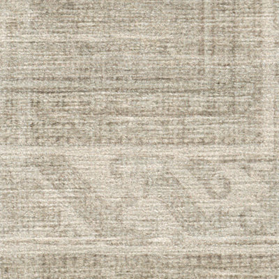 Rowan Soft Grey Ivory Washable 2-Piece Rug and Pad System