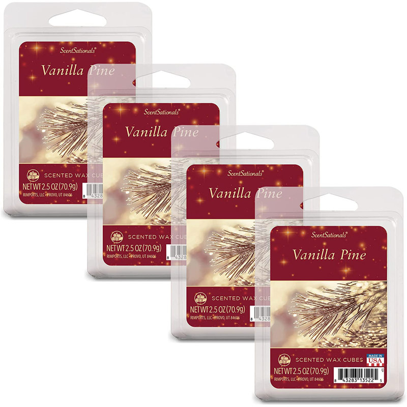 ScentSationals cire de pin vanille 4 pce
