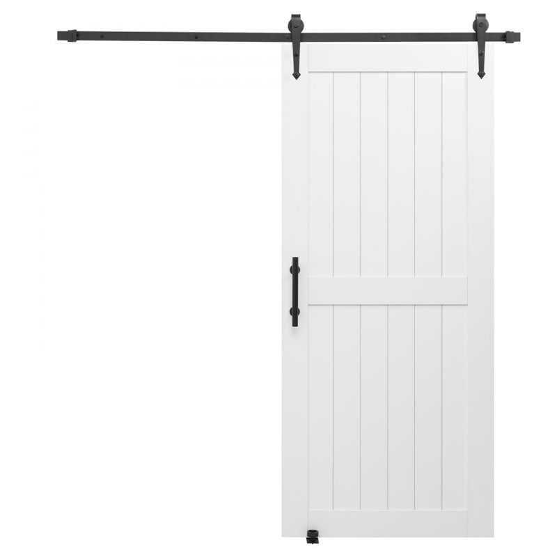 Porte de grange coulissante avec quincaillerie 84 po, 36 po x 84 po