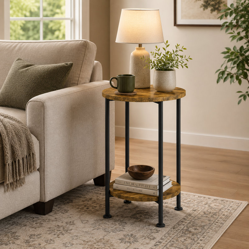 3 Piece Coffee Table Set with Storage Shelves for Living Room Small Spaces