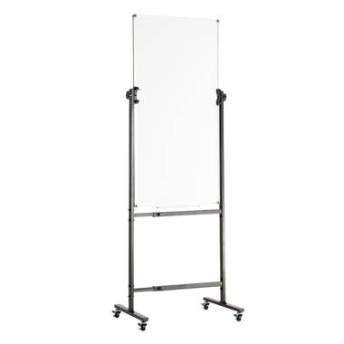 VEVOR Rolling Magnetic Whiteboard, Double-Sided Mobile Whiteboard 48x36 Inches, Adjustable Height Dry Erase Board with Wheels