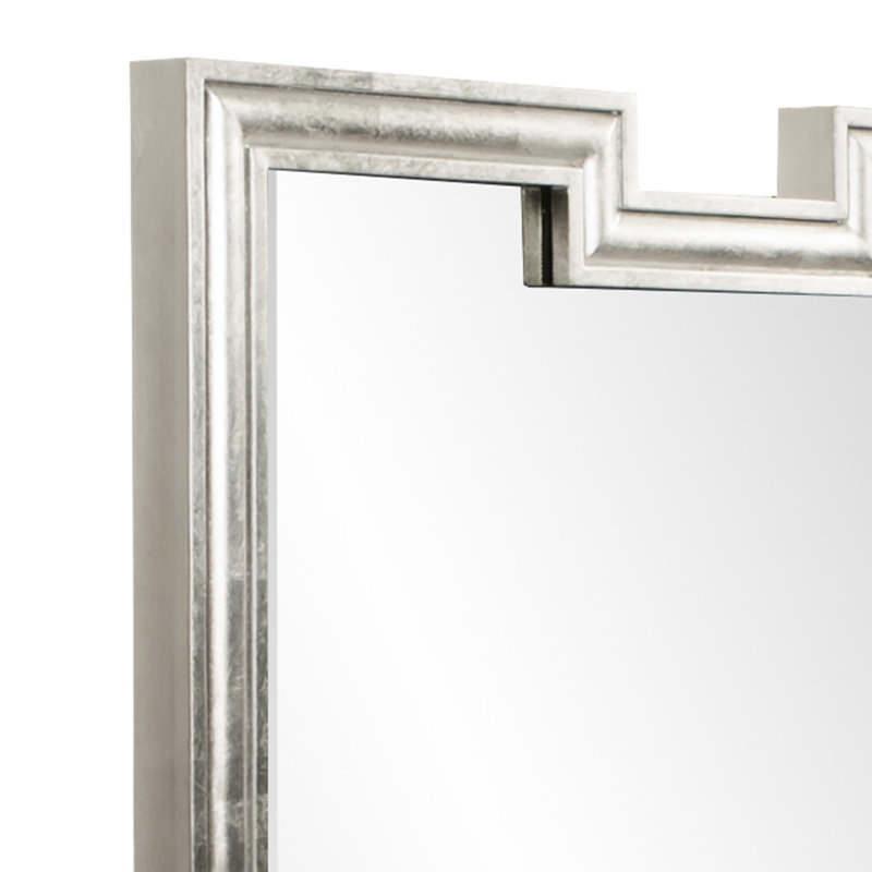 Deschamp Solid Wood Mirror, Silver