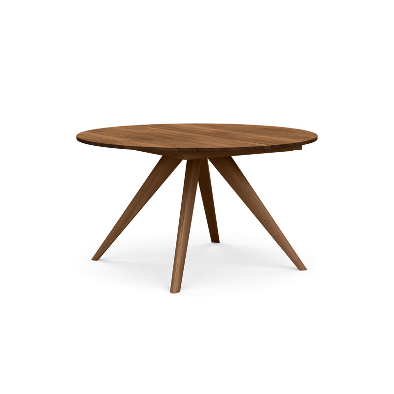 Catalina Round Extension Table, 48" L x 48" W, Saddle Cherry