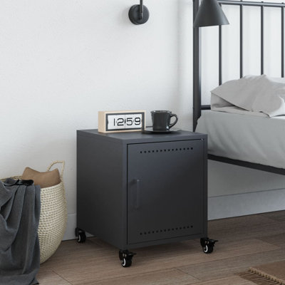 Preslei 36cm W Steel Bedside Table