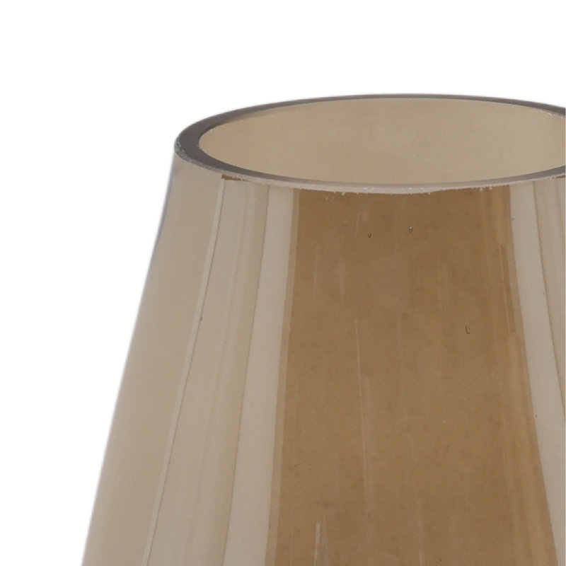 Aviana Vase Champagne, 11.81" H x 6.89" W x 6.1" D
