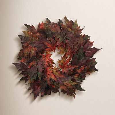 30'' Faux Maple Plastic Wreath