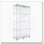 Armoire lumineuse en verre à deux portes avec 4 tablettes et télécommande