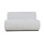 Banc modulaire rembourré à trois places avec tissu performant Milano Banquette