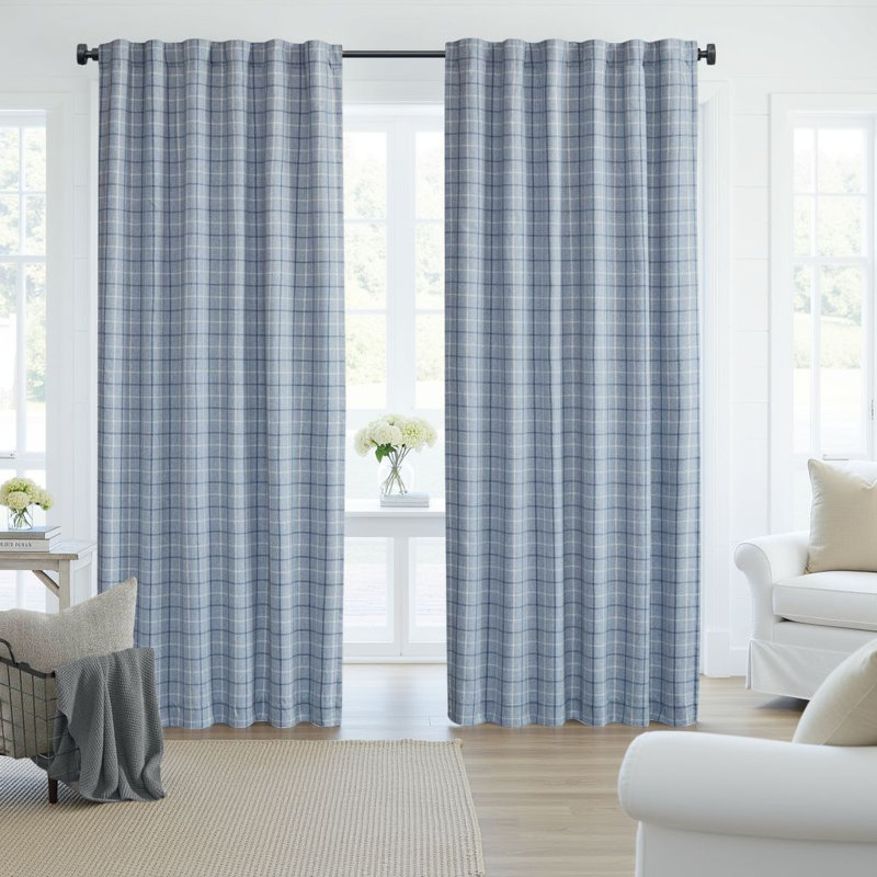 Rideau en polyester avec doublure en molleton, L 50 po x L 95 po