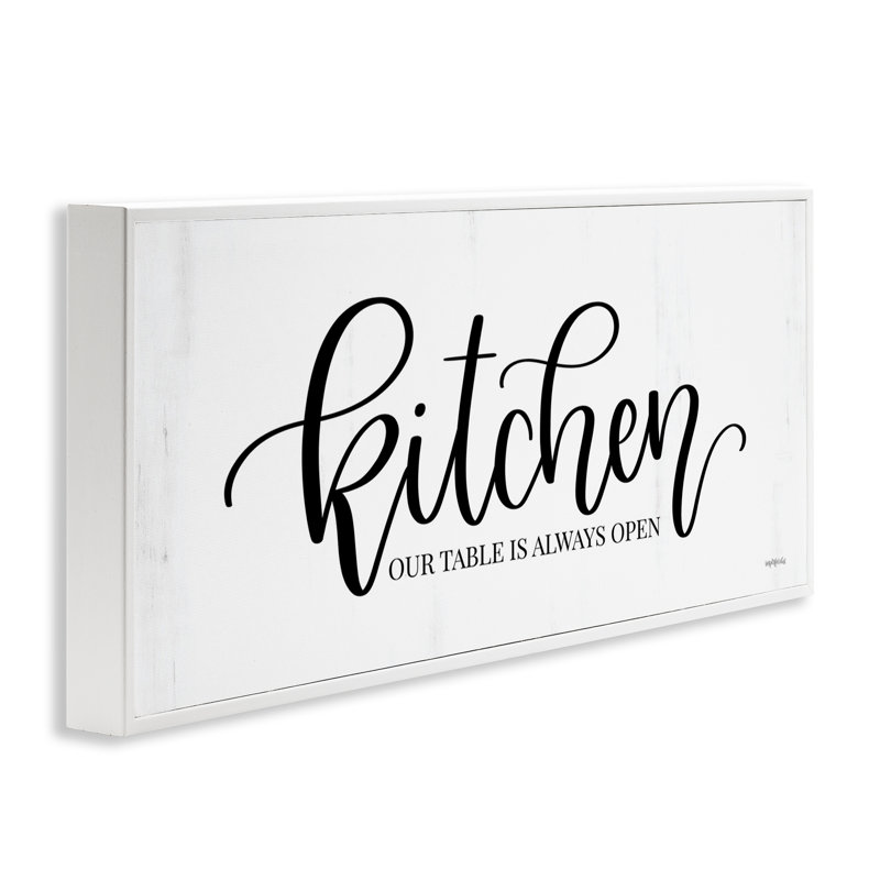 Art de cuisine toujours ouvert par Imparfect Dust, Estampe numérique encadrée blanc bord de mer, H 10 po x l 24 po