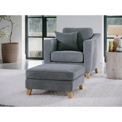 Stoystown 78cm Wide No Pattern Standard Ottoman