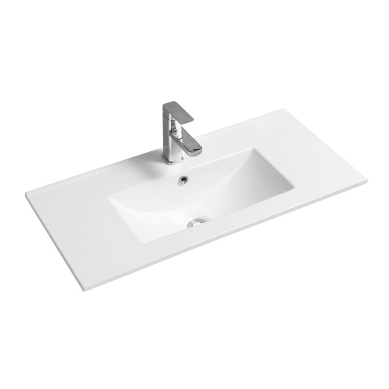 Belfry Bathroom® 4003 Ceramic 81Cm Thin-Edge Inset Basin With Deep Scoop