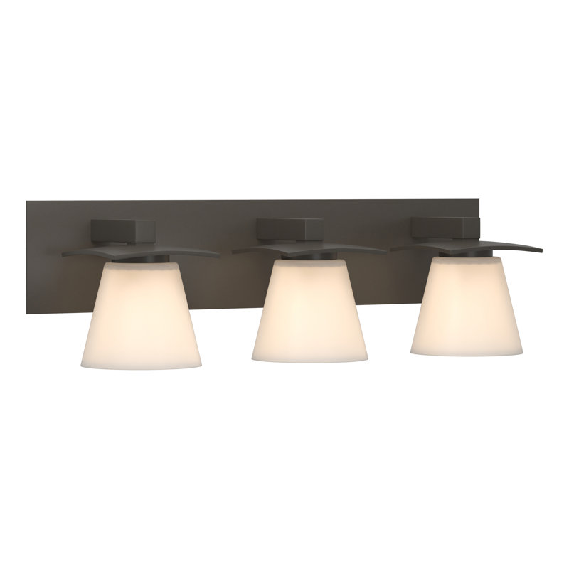 Wren 3 - Light Vanity Light, Dark Smoke, Opal, 60W G9 Halogen Bulbs