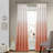 Signature Arashi Fashion Ombre Window  Curtain, 52 Inches Wide x 84 Inches Long, Single Window Curtain Panel, Melon-1992015488-1992015549