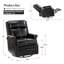 Fauteuil inclinable et pivotant en cuir véritable l 29,6 po Manning-506129068