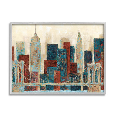 " Urban City Bridge Architecture " by Cloverfield & Co. Painting Print