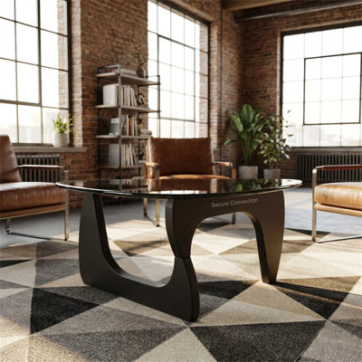 31.5" Tempered Glass Coffee Table