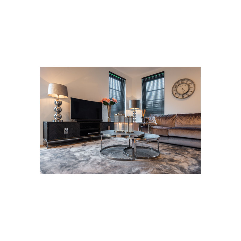 Blackbone Nesting Coffee Table, Silver