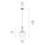 Luminaire suspendu simple l 10,75 po x H 15,25 po Moten-1268284788-1254441227-1254475800