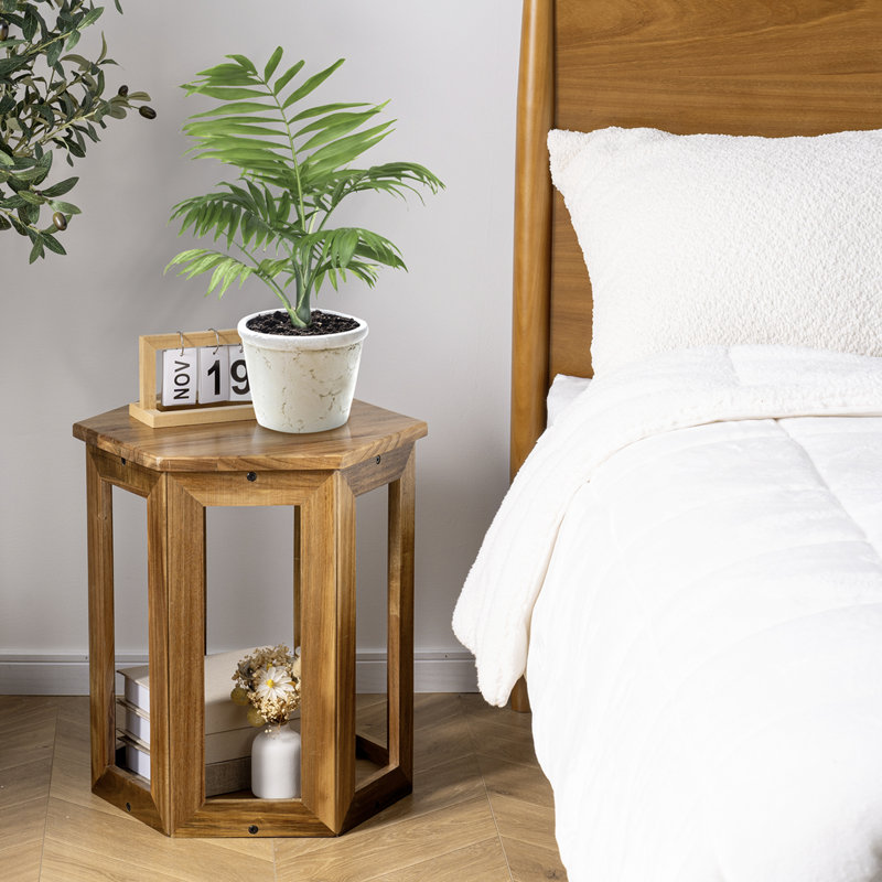 Acacia Wood Side Table