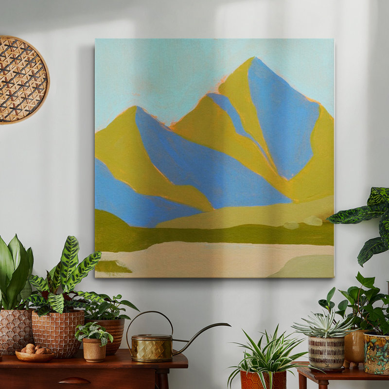 High California Hills III - Toile tendue avec châssis de qualité supérieure - prête à être accrochée