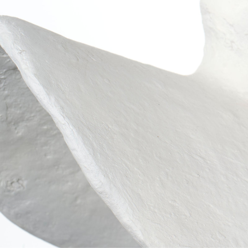 Slope Paper Mache 7-Light Chandelier, Matte White, 7-Light