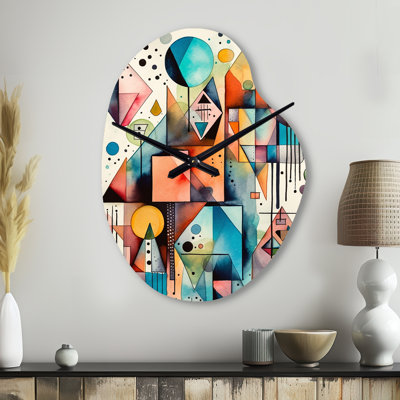 Horloge murale géométrique asymétrique Kata