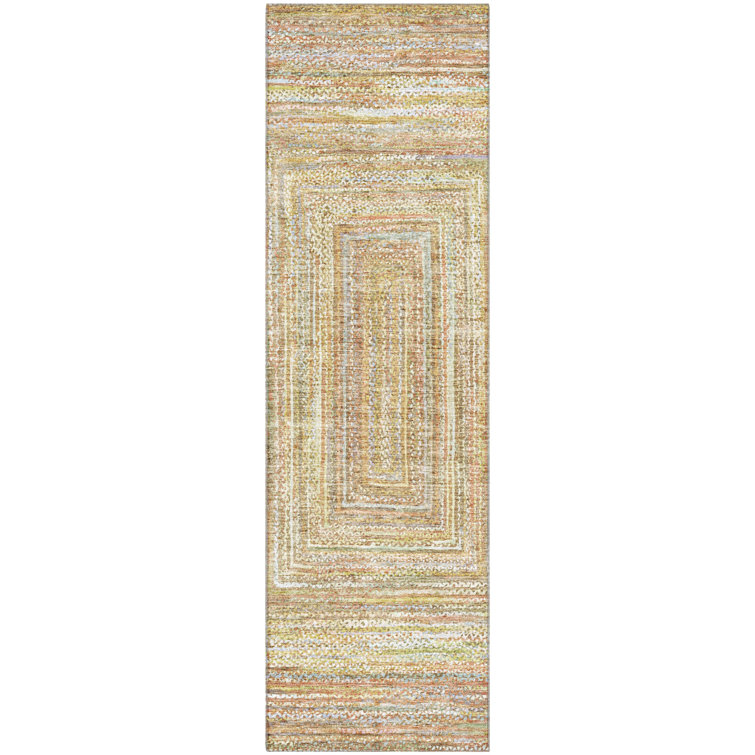 Premium Machine Washable Lubbers AMF1726 Geometric Rug
