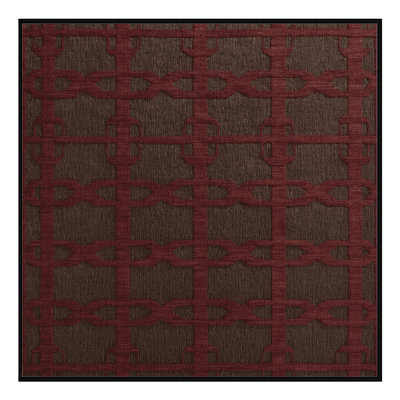 Machine Washable Trellis Black Area Rug