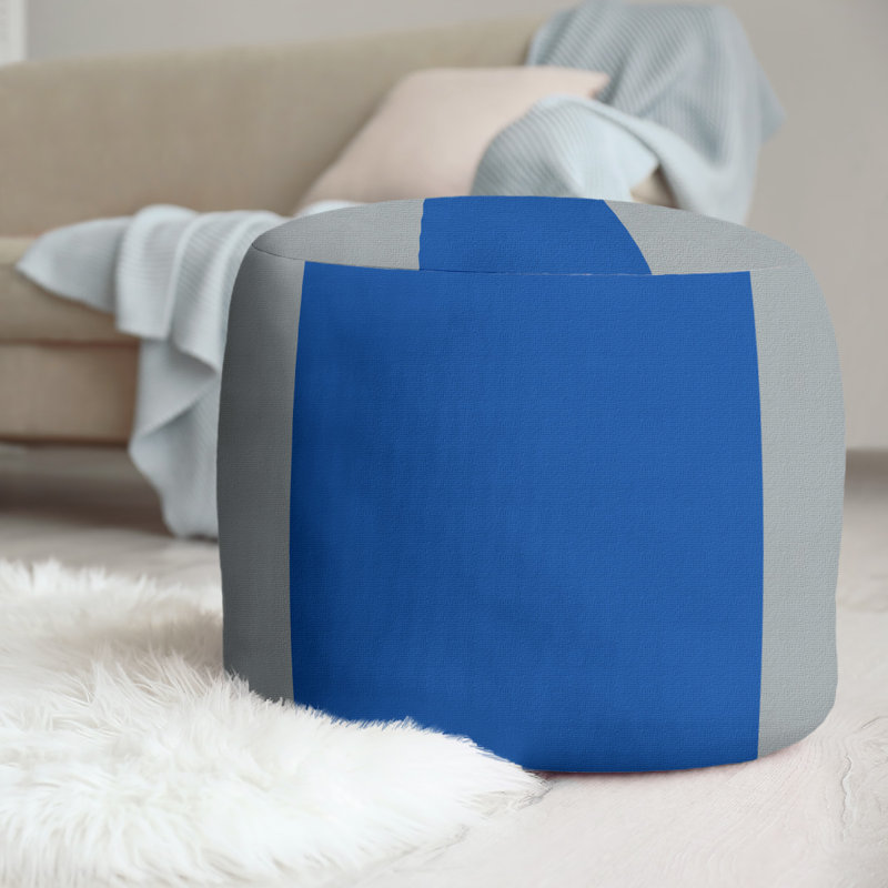 Repose-pieds repose-pieds rond 20,5", Saint-Louis, Gris / bleu royal / gris