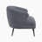 Summerdale 26" Modern & Contemporary Accent Chair with Boucle Fabric Upholstery, High-Density Foam Cushions, Black Metal Legs-1946623522