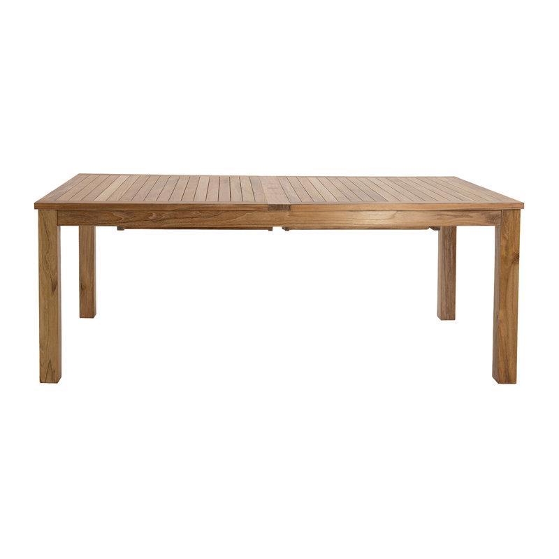 Monterey Outdoor 11 - Piece Teak Dining Set with Cushions, Natural