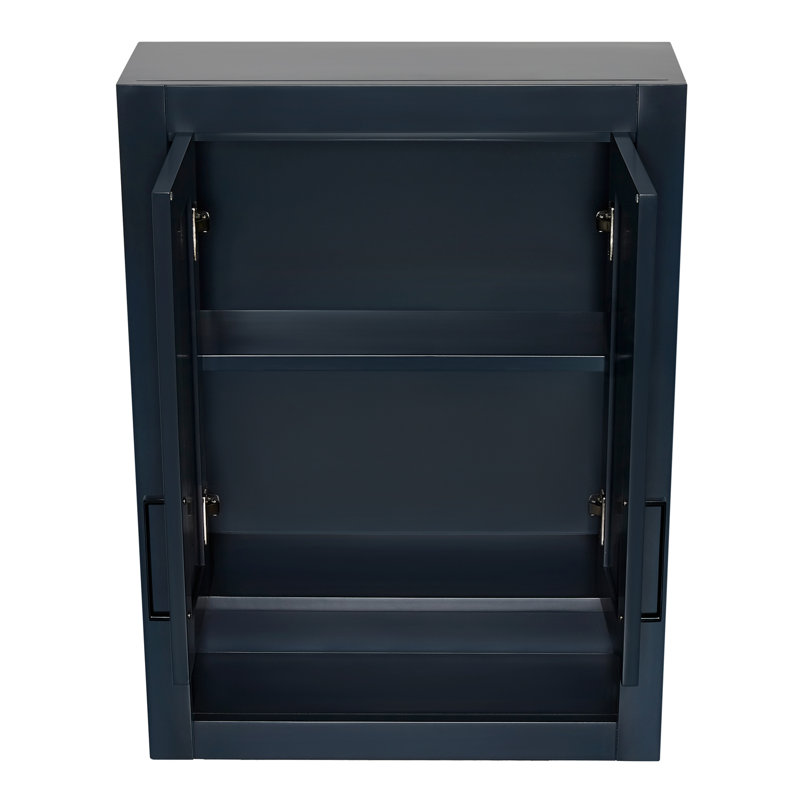 Armoire murale en bois massif H 31 po x l 23,1 po, Bleu marine , H 31 po x l 23,1 po x P 21,5 po
