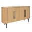 Buffet cannelé en bois massif de 59,1 po Penelope, maintenant entièrement assemblé-91044248