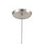 Luminaire suspendu 1 lumière de 5 po Vines - Nickel satiné avec verre bleu-487268526-487268513