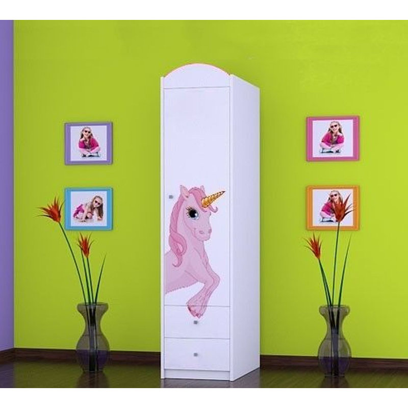 Munhall 1 Door Wardrobe, White