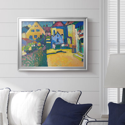 Murnau, maisons dans l'Obigore - Wassily Kandinsky - Toile tendue avec châssis, 1908