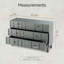 Commode double 6 tiroirs Domhnall Modern