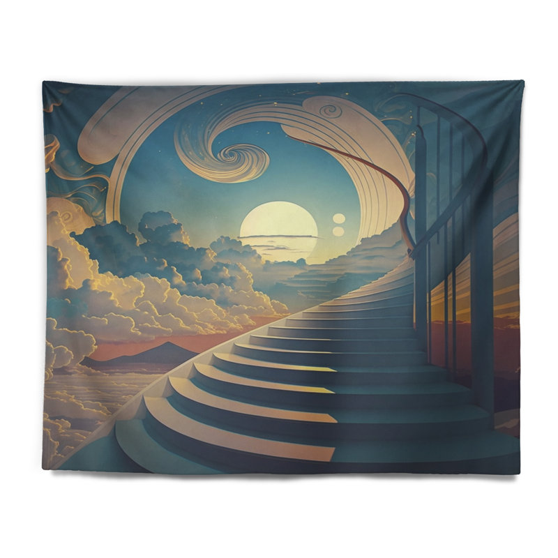 Tapisserie «Polyester Stairs to Heaven I», H 32 po x l 39 po