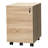 15.4 Inch Light Oak 3-Drawer Wooden Mobile Oties