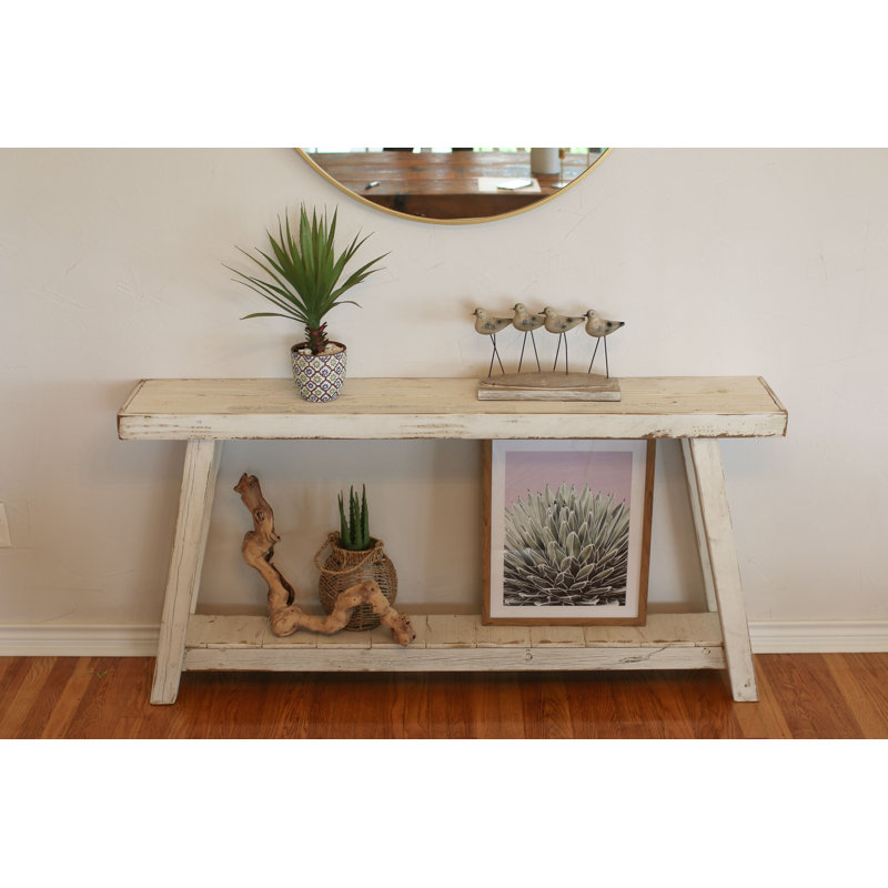 Console en bois massif 60 po Adina