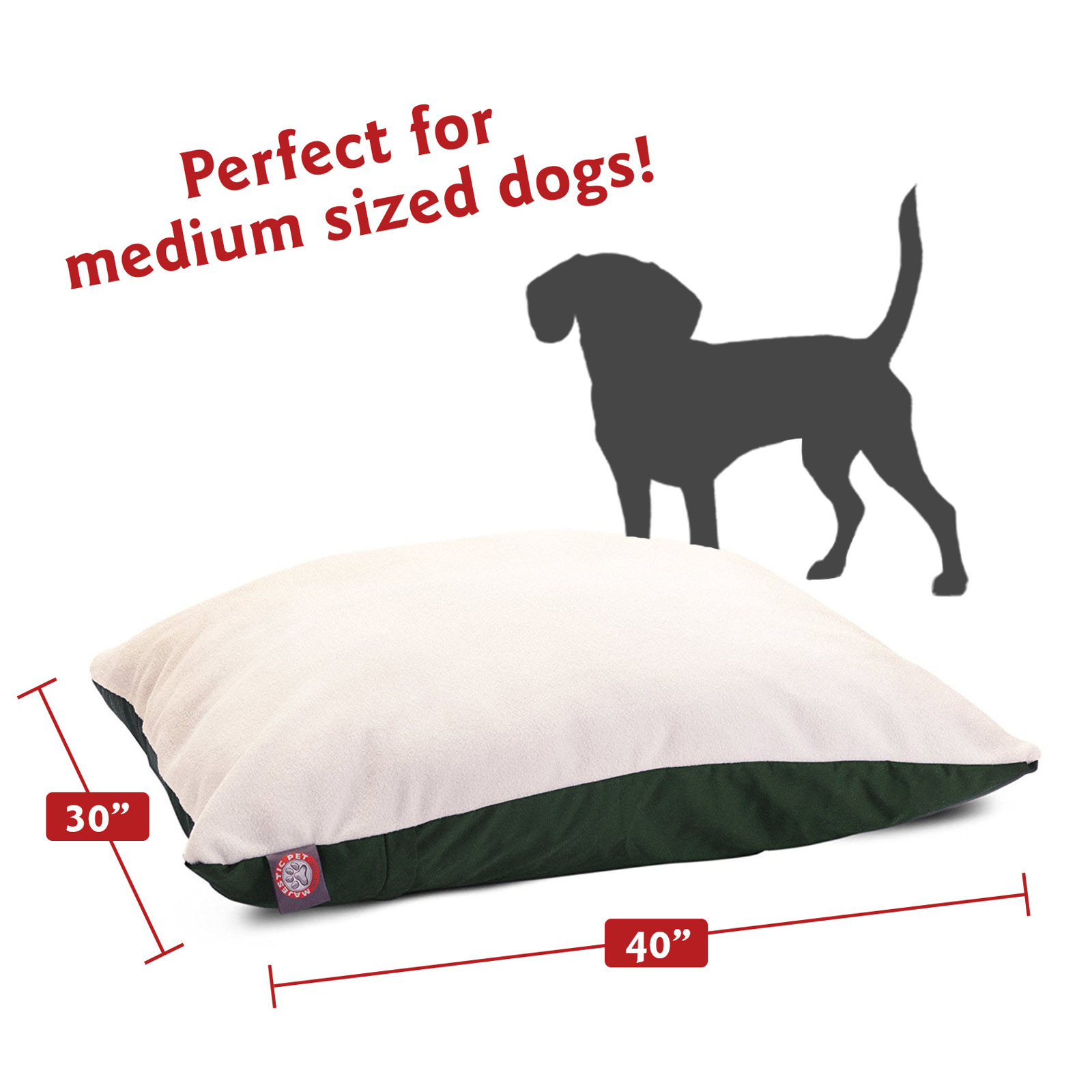 Rory Classic Pet Bed, Green, Medium
