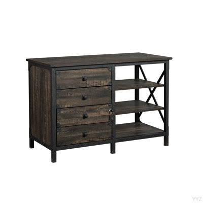 Credenza, Dark Oak Finish