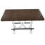 Table de salle à manger à hauteur de comptoir Becy, 60 po, bois de pin brun-108208129