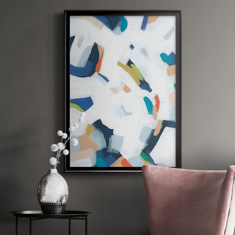 " Bright Orbit I ", Black Framed, 30.5" H x 22.5" W x 1" D